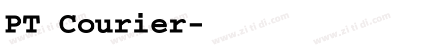 PT Courier字体转换